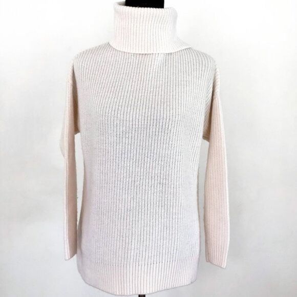 Lou & Grey | Ivory Turtleneck w/ Open Back Sweater - Picture 2 of 7